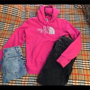 Pink North Face Hoodie